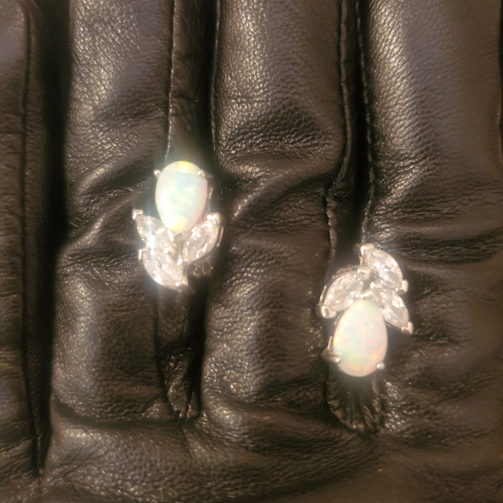 Simulated opal and cubic zirconia